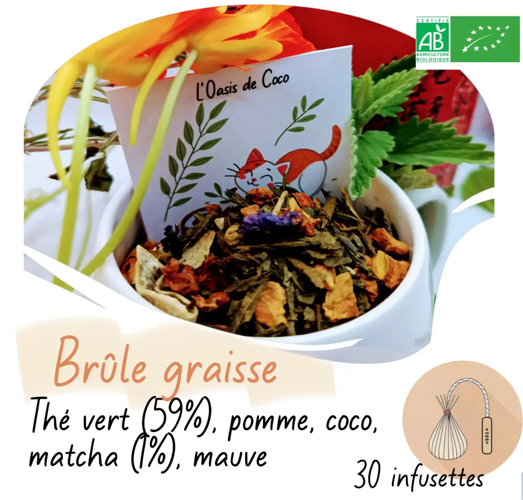 L'Oasis de Coco - Thé Bio Sachet 50g