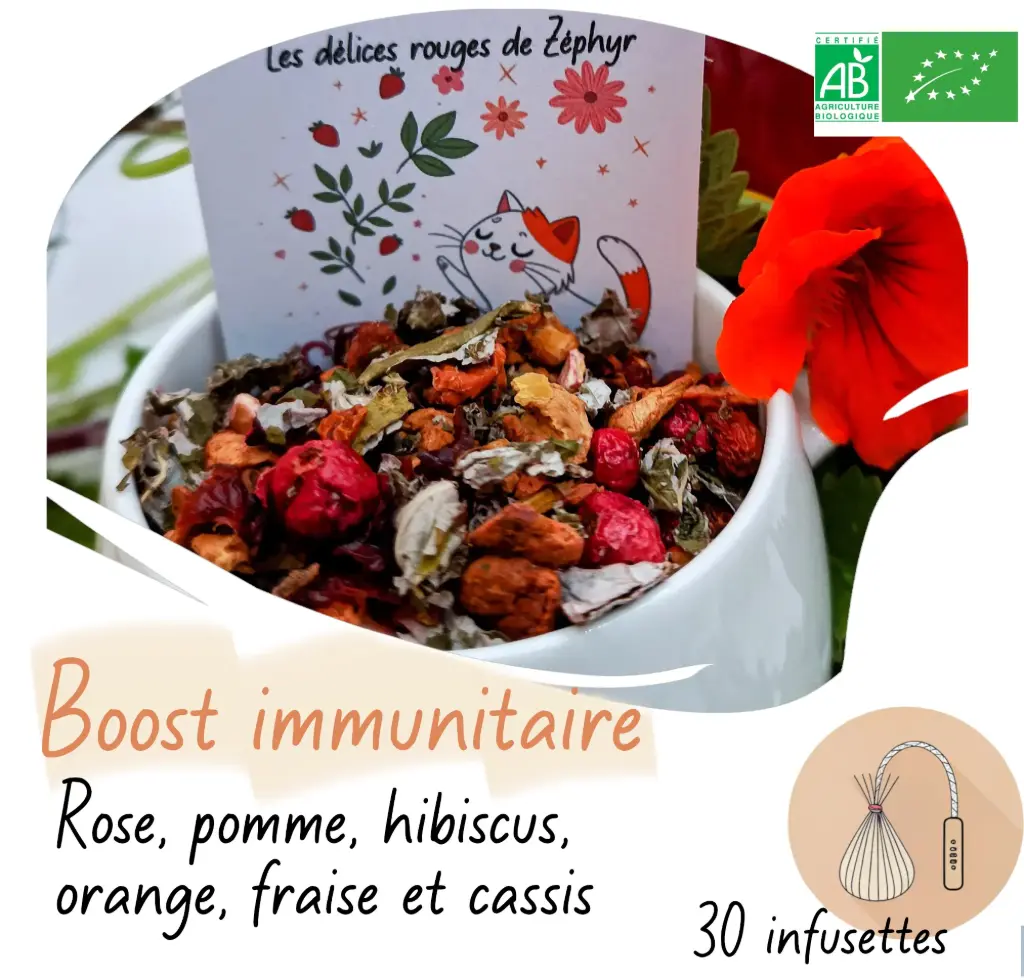 Les délices rouges de Zéphyr - Infusion Bio Sachet 50g