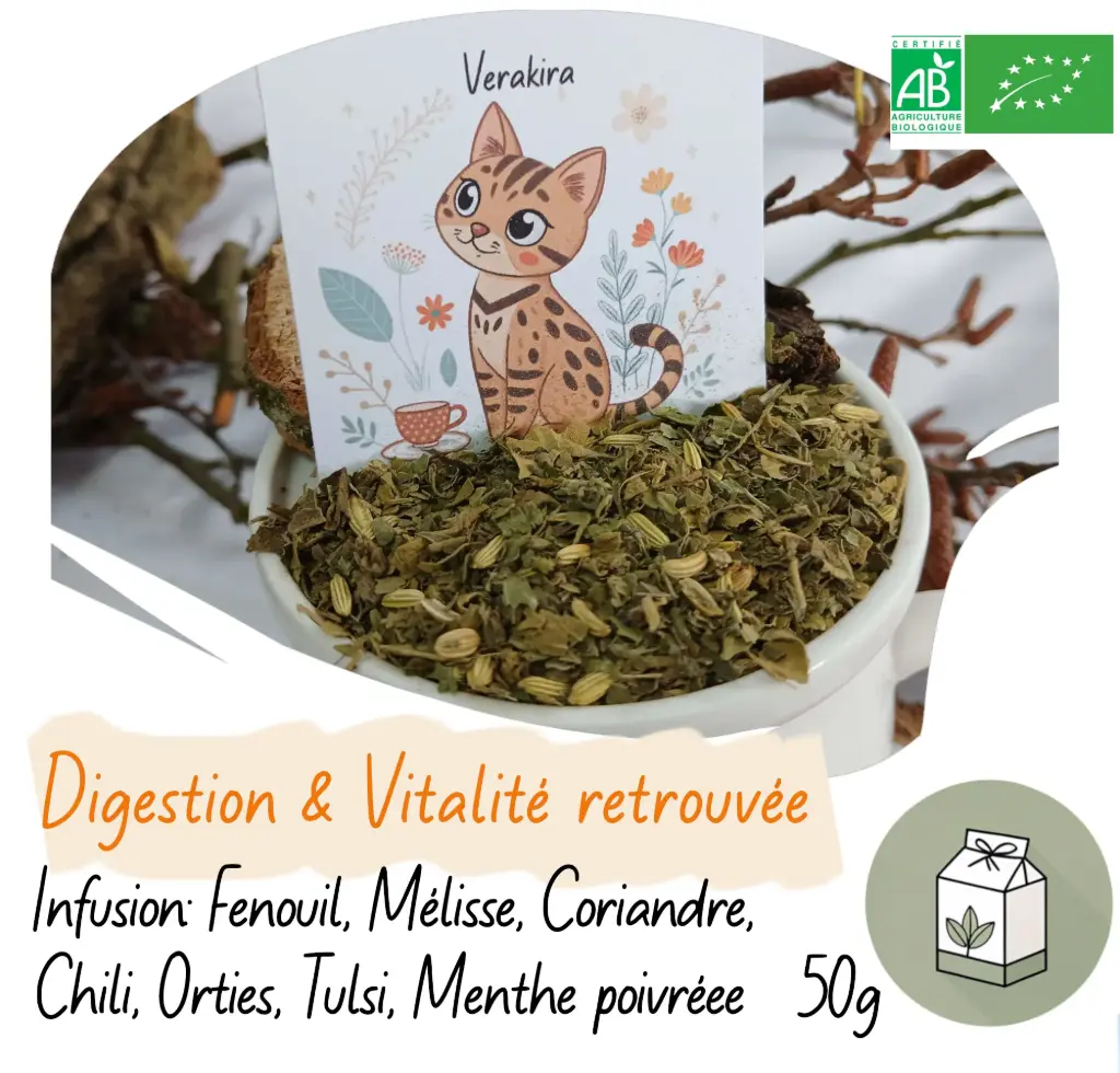 Verakira – Infusion Kapha – Terre & Eau - Bio Vrac 50g 