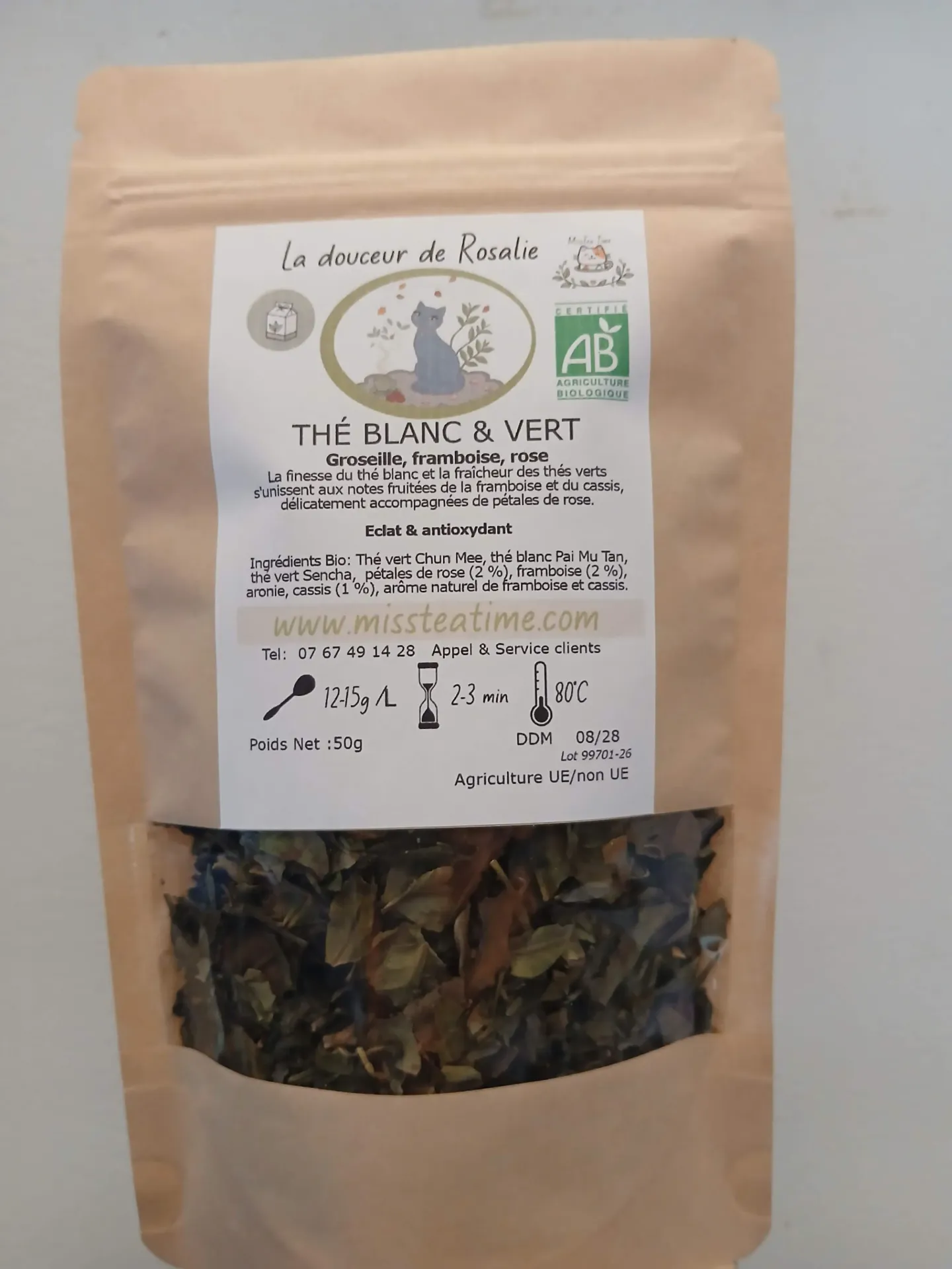 La douceur de Rosalie - Thé Bio Le Vrac 50g