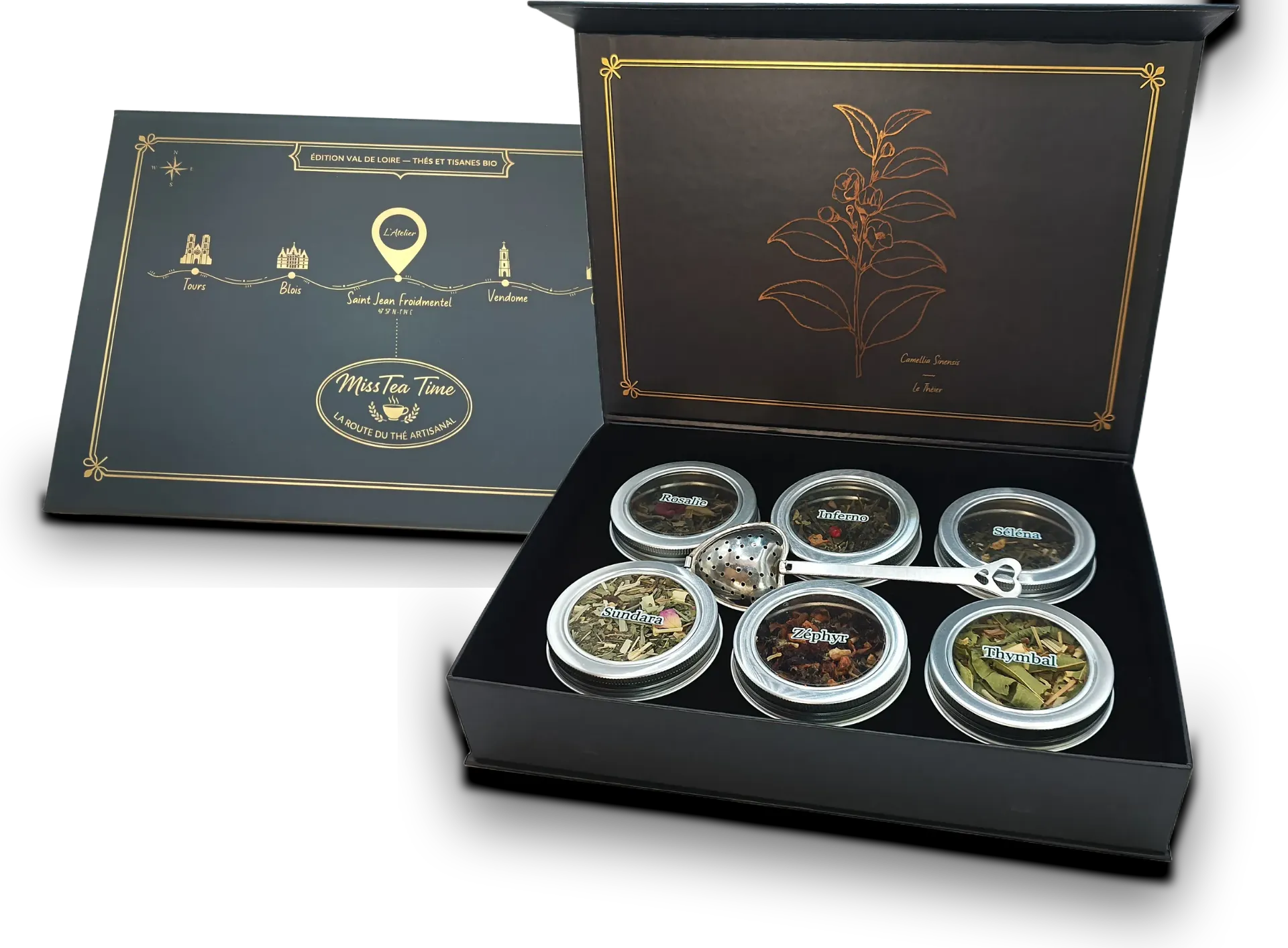 Coffret Bleu–6 mélanges Thé & Infusion Bio 120g
