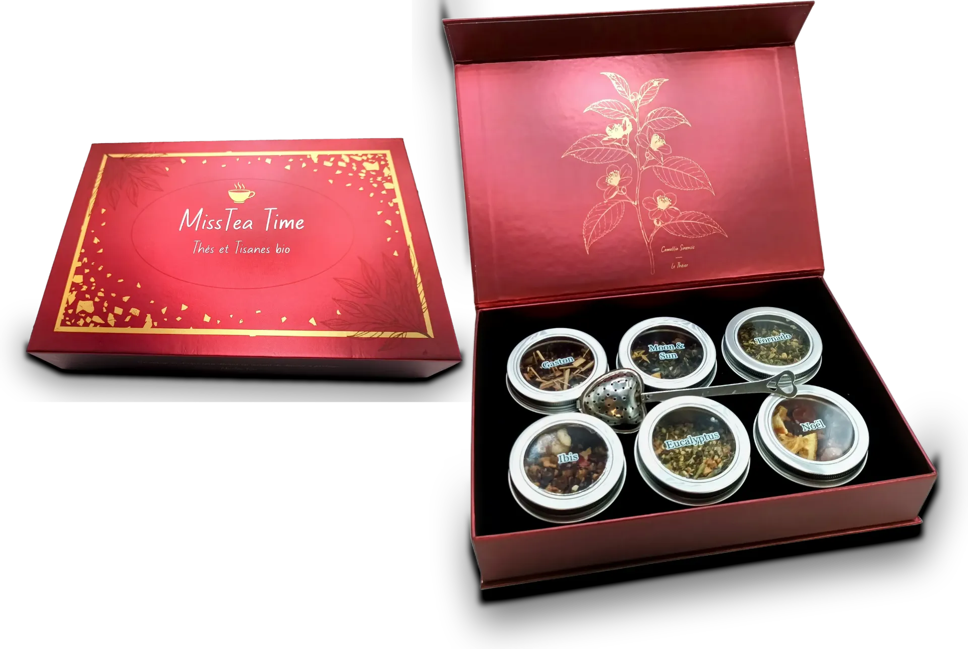 Coffret Pourpre–6 mélanges Thé & Infusion Bio 120g